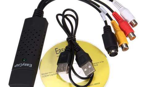 USB 2.0 Easycap DC60-008 Tv DVD VHS Video Adapter Capture Card